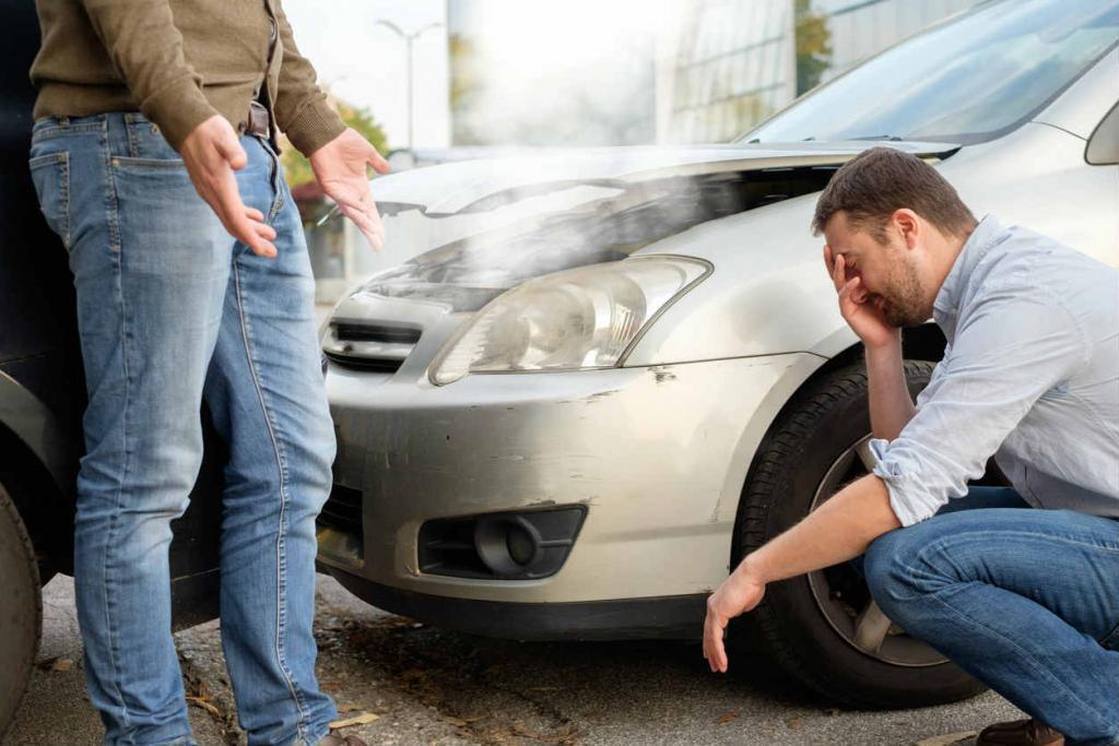 aftermath of a St. Louis car accident