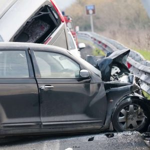 a pile-up car accident in St. Louis